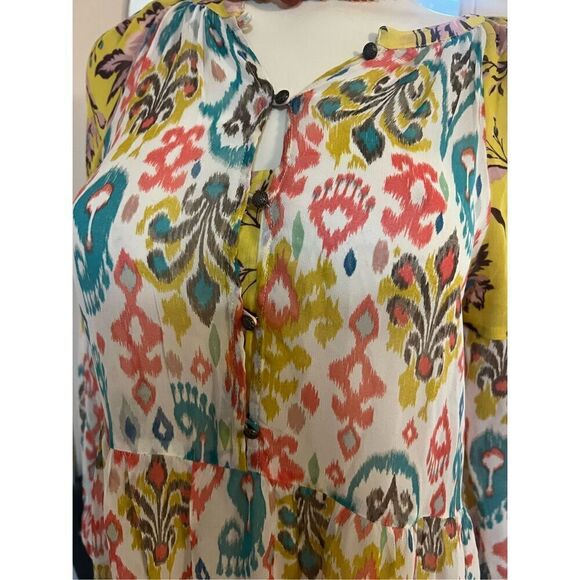 Anthropologie Maureen Babydoll Tunic Paisley Viscose Top Size XS $118 - Picture 7 of 12